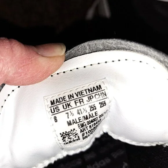 Adidas Adicross Black Leather Spikeless Golf Shoes Men's Size 8 - Picture 9 of 10